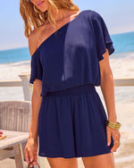 Seaside State Off the Shoulder Romper
