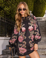 Aurielle Intarsia Knit Sweater Dress