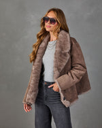 Downtown Dream Faux Fur Suede Reversible Jacket