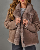 Downtown Dream Faux Fur Suede Reversible Jacket