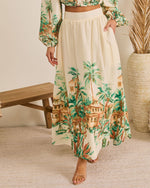 Sun Club Novelty Print Maxi Skirt