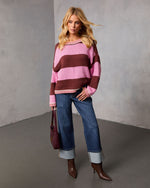 Keeney Knit Color Block Striped Sweater