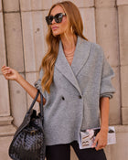 Evening Light Knit Double Breasted Cardigan