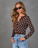 Rosie May Knit Polka Dot Cardigan