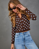 Rosie May Knit Polka Dot Cardigan