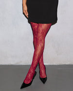 Polina Floral Lace Tights