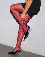 Polina Floral Lace Tights
