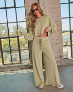 Off Hours Fleece Wide Leg Sweatpants