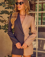 Leighton Colorblock Double Breasted Romper