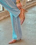 Salted Honey Mesh Slingback Kitten Heels