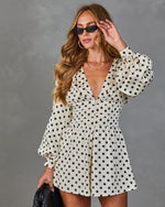 Spotted Escape Satin Polka Dot Romper
