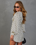 Spotted Escape Satin Polka Dot Romper