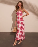 Sunset Boulevard Tropical Abstract Maxi Dress