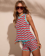 Happy Hues Knit Chevron Tank Top