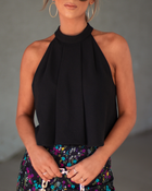 Black % Wynn Sleeveless Top-1