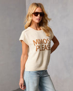 Pass Mimosa Please Knit Graphic Sweater