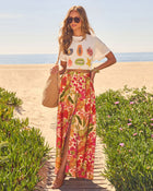 Travel Dreams Flowy Maxi Skirt