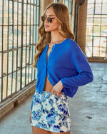 Cobalt % Whisper Soft Knit Cardigan-3