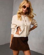 Rustic Rein Horse Motif Cardigan