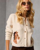Rustic Rein Horse Motif Cardigan