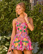 Aperol Dreams Bubble Hem Romper