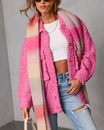 Happy Layer Teddy Shirt Jacket