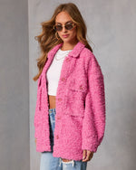 Happy Layer Teddy Shirt Jacket