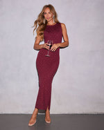 Loves Silhouette Embellished Maxi Dress