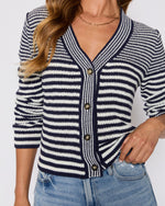 Cape Cod Striped Cardigan