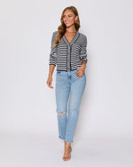 Cape Cod Striped Cardigan