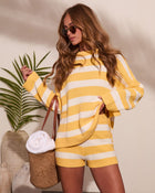 Sunshine Mood Striped Knit Sweater