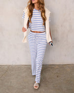 Keyah Striped Drawstring Pants