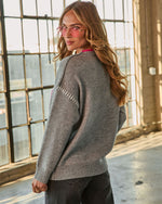 Peace Sign Vibes Long Sleeve Graphic Sweater