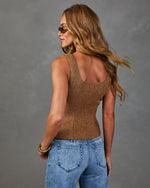 Sunday Novel Tweed Vest Top