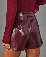Signed Love Vegan Leather Mini Skort