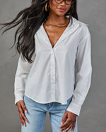 Adriana Button Down Long Sleeve Top