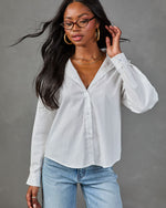 Adriana Button Down Long Sleeve Top