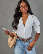Adriana Button Down Long Sleeve Top