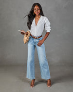 Adriana Button Down Long Sleeve Top
