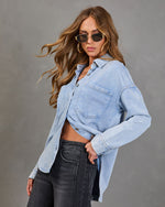Alvina Collared Chambray Shirt