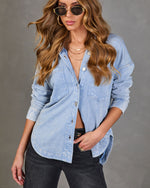 Alvina Collared Chambray Shirt