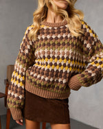 Sierana Knit Abstract Sweater