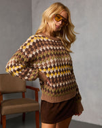 Sierana Knit Abstract Sweater