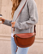 Gerardi Studded Vegan Leather Belt Bag
