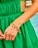Citrus Crush Tropical Fruit Charm Bracelet