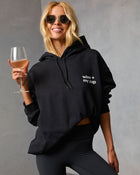 Wine And My Pup Graphic Sweatshirt