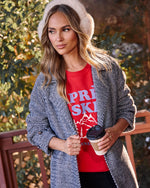 Sleigh Path Herringbone Duster Coat