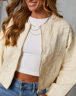 Rainah Embroidered Twill Jacket