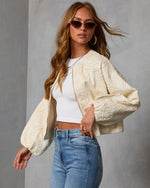 Rainah Embroidered Twill Jacket