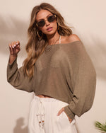 Dekota Open Knit Boat Neckline Top
